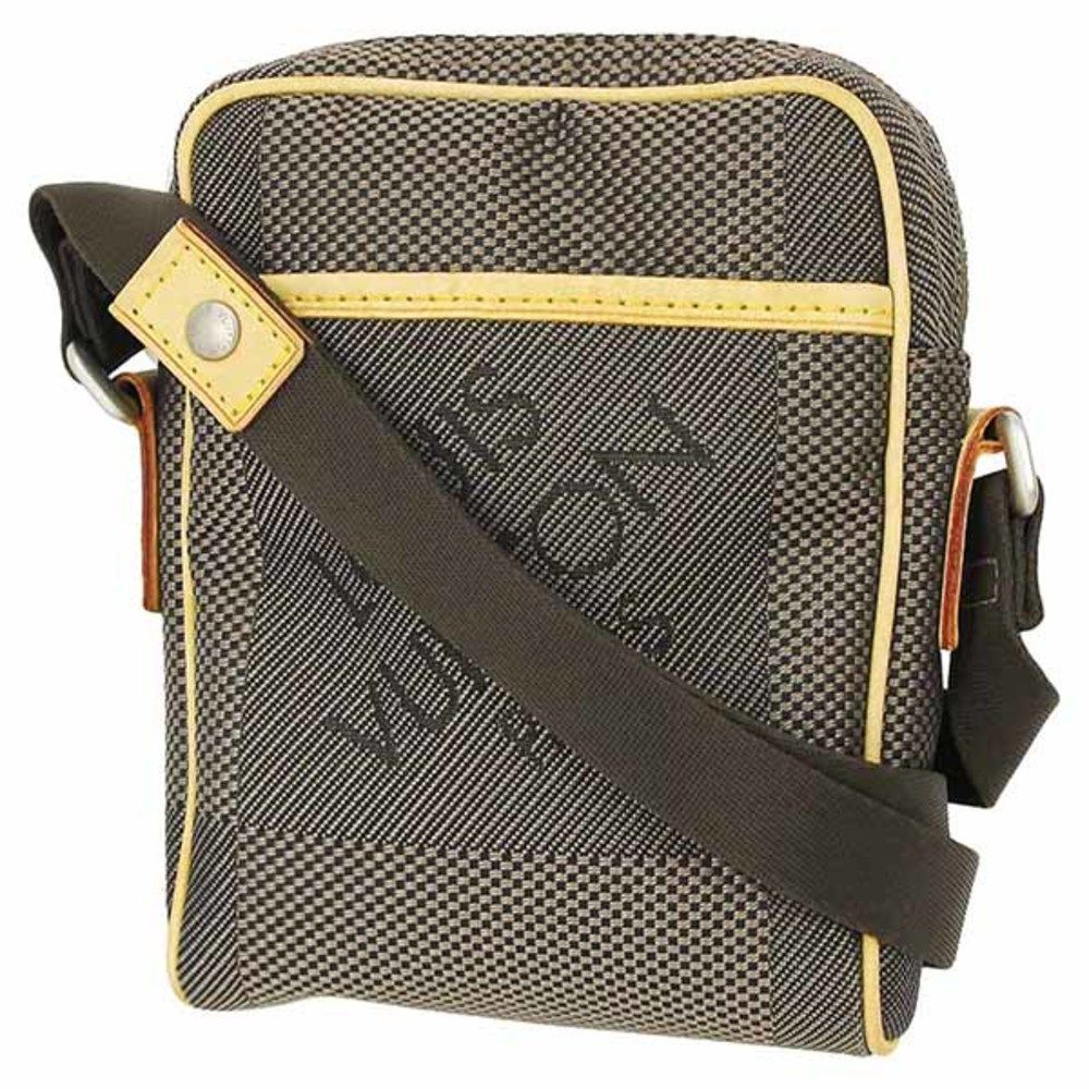 Mini Citadan Damier Jean Canvas Leather Tail Khaki Shoulder Bag Crossbody Bag